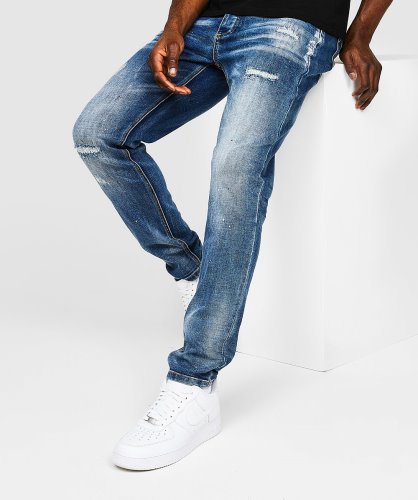 Blauwe Ettore Loose Fit Jean Alessandro Zavetti