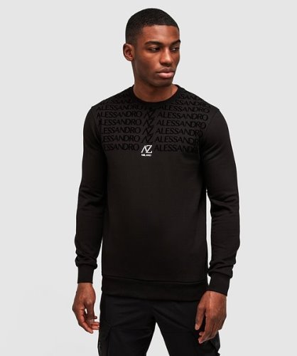 Renossi Sweatshirt Alessandro Zavetti Gitzwart