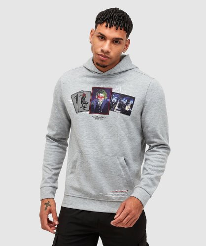 Sorriso Hoodie Voor Over Het Hoofd Grijs Gemêleerd Alessandro Zavetti