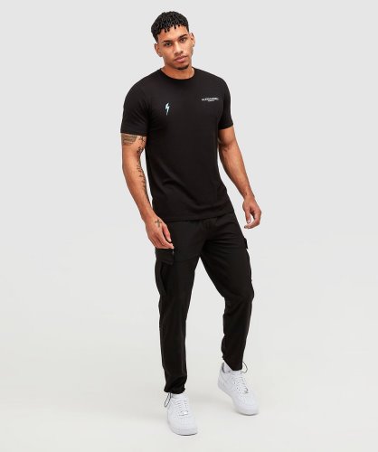 Aztec Beam Back Logo T-shirt Alessandro Zavetti Gitzwart