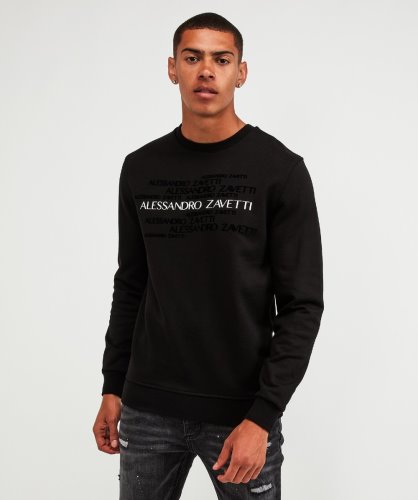 Zwart Sweatshirt Van Alessandro Zavetti Novazzi