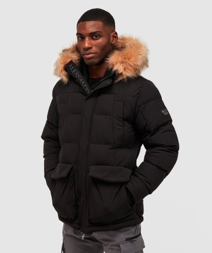 Zwarte Leto 2.0 Puffer Parka Jas Alessandro Zavetti