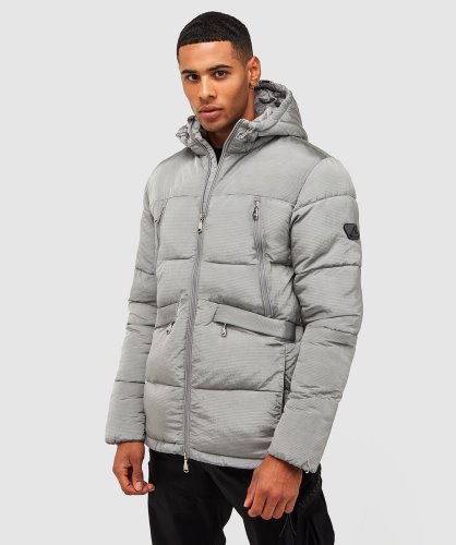 Kiezelgrijs Alessandro Zavetti Minivo Ripstop Pufferjack