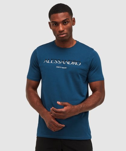 Alorta T-shirt Alessandro Zavetti Blauw