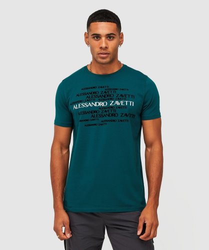 Alessandro Zavetti Blauwgroen Novazzi T-shirt