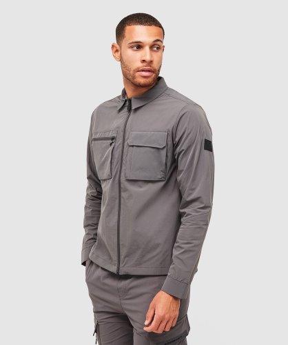 Antraciet Marcello Cargo Overshirt Alessandro Zavetti