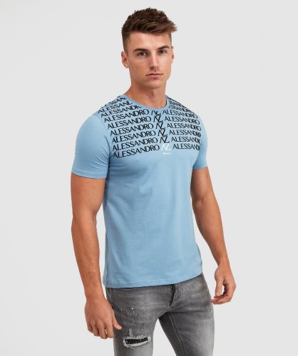 Alessandro Zavetti Blauw Renossi T-shirt