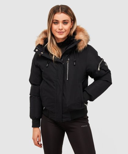 Dames Vittoria Bomberjack Zwart Alessandro Zavetti