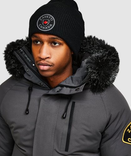 Zwarte Forbes Gebreide Muts Alessandro Zavetti