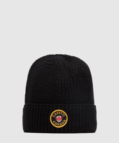 Zwarte Alessandro Zavetti Verrio Beanie Met Contrasterend Logo
