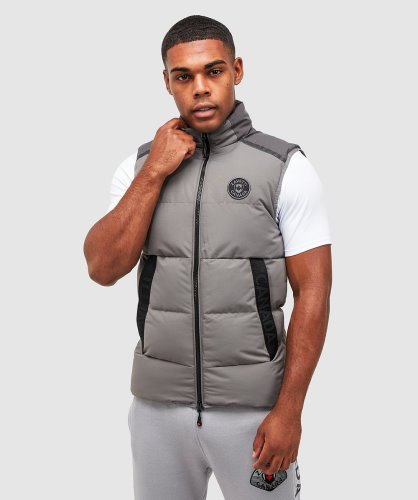 Alessandro Zavetti Aylato Puffer Gilet Van Haaienleer