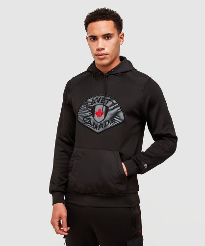 Alessandro Zavetti Zwarte Levito Hoodie Voor Over Het Hoofd