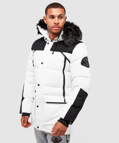 Witte Orford Puffer Parka Jas Alessandro Zavetti