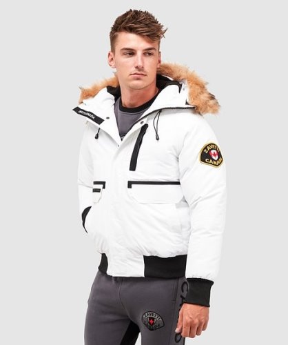 Abelli 2.0 Bomberjack Met Capuchon Wit Alessandro Zavetti