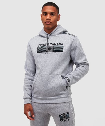 Grijze Gemêleerde Ovello Hoodie Voor Over Het Hoofd Alessandro Zavetti